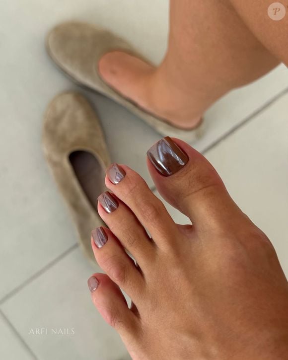 Nude com lilás sutil