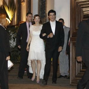Paula Braun no casamento com Mateus Solano, no dia 24 de setembro de 2011, no Solar Real em Santa Teresa