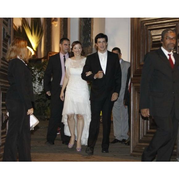 Paula Braun no casamento com Mateus Solano, no dia 24 de setembro de 2011, no Solar Real em Santa Teresa