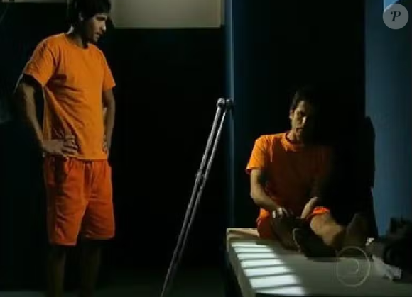 Mauricio Silveira em cena de 'Insensato Coração', com Eriberto Leão