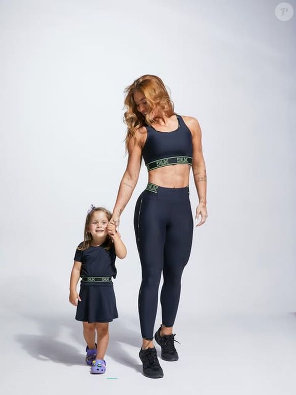 Virgínia Fonseca roubou a cena ao posar para a campanha de moda fitness com as filhas