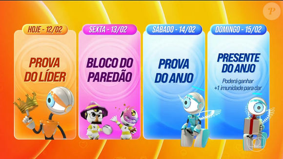 O BBB 26 entra em clima de Carnaval com uma dinâmica especial que inclui Prova do Líder de resistência, Bloco do Paredão, múltiplas imunidades e eliminação marcada para terça-feira (17)