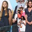Forte semelhança entre o look de bolinhas de princesa Charlotte com estilo clássico de Kate Middleton rouba a cena em jogo de futebol