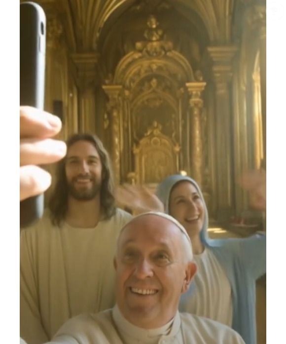 IA emociona e divide opiniões ao recriar o Papa Francisco no céu com Jesus e Maria em vídeo visualmente impactante