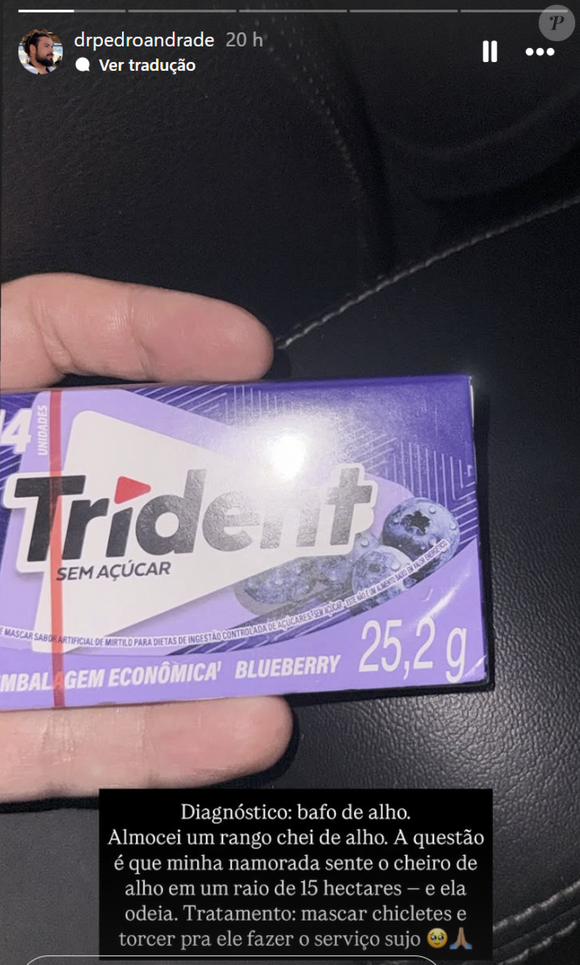 Namorado de Sandy postou: ‘Almocei um rango cheio de alho. A questão é que minha namorada sente o cheiro de alho em um raio de 15 hectares – e ela odeia’