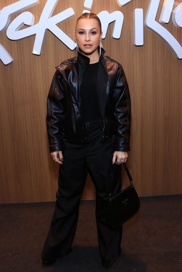 Carla Diaz foi de all black no 3º dia do Rock in Rio