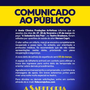 A rede social de Herson Capri emitiu um comunicado sobre o estado de saúde do ator