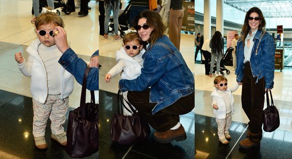 Filha de Fernanda Paes Leme, Pilar esbanja estilo e rouba cena na pré-estreia vip do musical infantil 'Masha e o Urso'