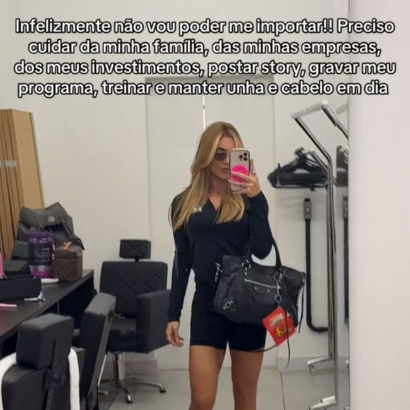 A influenciadora Virginia Fonseca passou a usar mais looks de academia com sua dedicação aos treinos