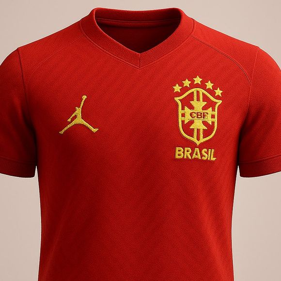 Camisa especulada para a seleção brasileira seria vermelha