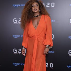 Cris Vianna em lançamento do filme 'G-20' com Viola Davis e mais famosas