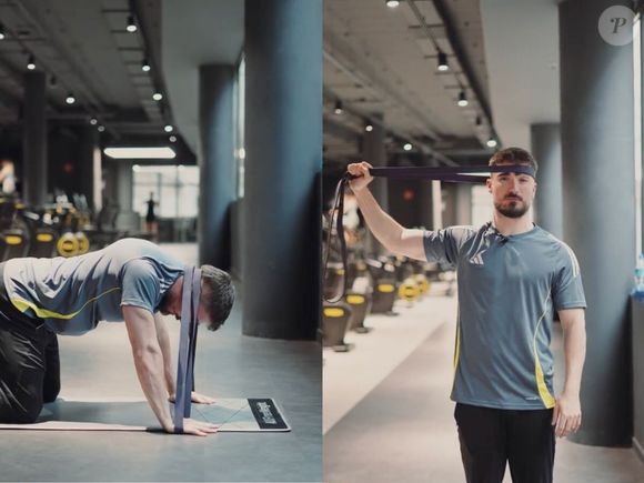 O terceiro exercício proposto por Caseras visa ativar os músculos eretores do pescoço