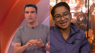 As 4 palavras HILÁRIAS (e sinceronas) de ‘Tia’ Milena ao ser acordada por Tadeu Schmidt com o ‘BBB 26’ ao vivo à tarde