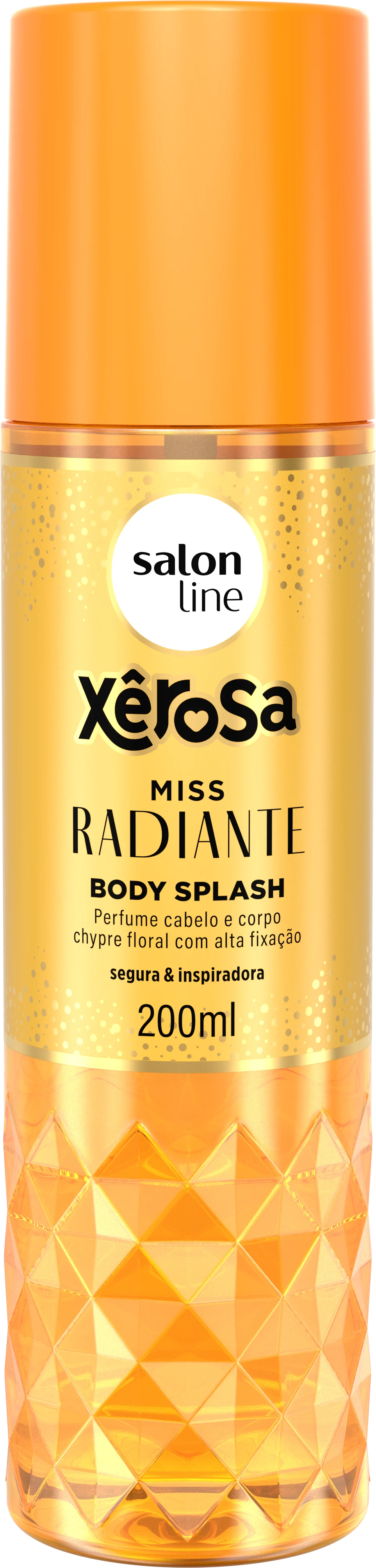 Xêrosa Miss Radiante (Salon Line) - 200ml | R$33,00 - a fragrância mistura pera, abacaxi e grapefruit em uma abertura frutada e vibrante
