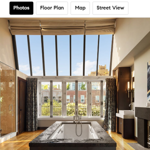 Mansão de Gisele Bündchen tem banheiro descrito como ‘o spa dos seus sonhos’, com direito a uma banheira de hidromassagem, chuveiro amplo e lareira