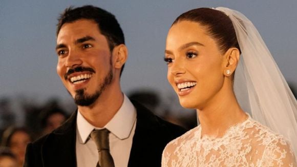 Por dentro do casamento de Giovanna Lancellotti e Gabriel David: 34 fotos mostram cerimônia luxuosa, emoção dos noivos e beijo de cinema. Veja!