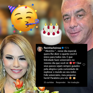 Apontada como affair de Alexandre Correa, Flavinha Cheirosa revela coincidência em aniversário do filho do empresário e tieta: 'Meu pequeno herói'