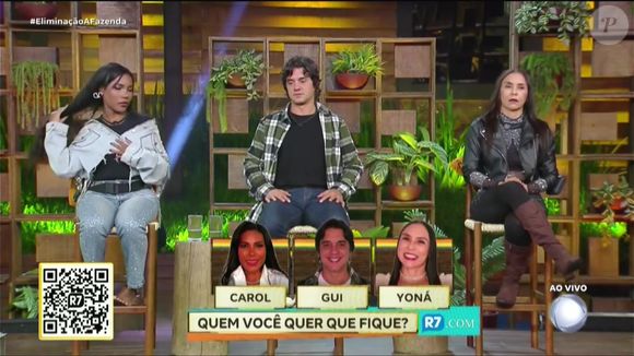 Carol Lekker enfrentou Gui Boury e Yoná Sousa na terceira Roça de A Fazenda 17