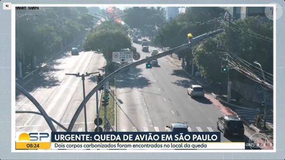 Avião caiu em avenida de São Paulo e deixou 2 mortos; 7 pessoas foram socorridas