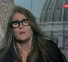 Ilze Scamparini na primeira entrada ao vivo na GloboNews para comentar a morte do papa Francisco
