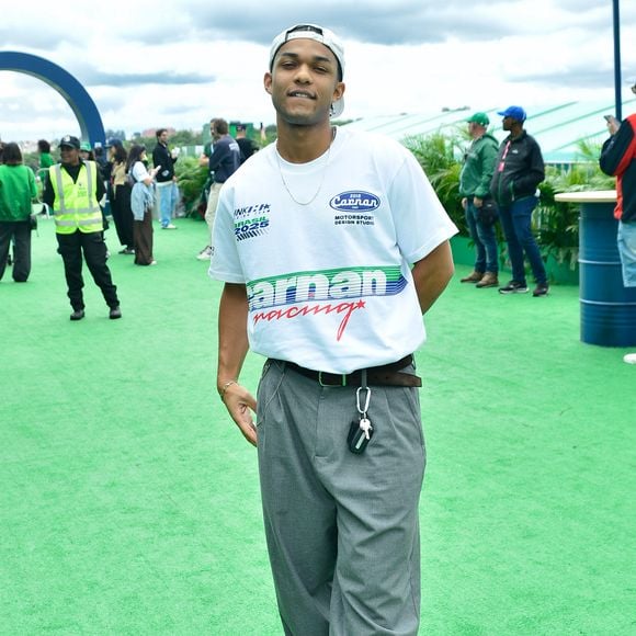 Juan Paiva, o Samuel de 'Dona de Mim', no Grande Prêmio de Fórmula 1 em São Paulo, neste domingo, 9 de novembro de 2025