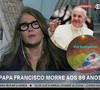 'Essa mulher não descansa?' Ilze Scamparini vira assunto nas redes ao entrar ao vivo pela 3ª vez após morte de um Papa