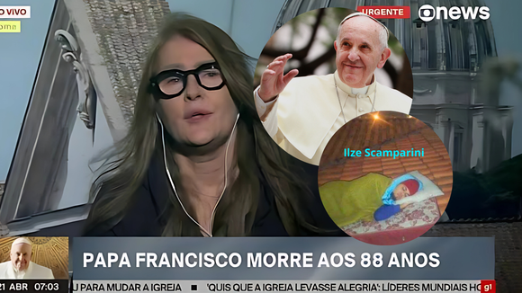 'Essa mulher não descansa?' Ilze Scamparini vira assunto nas redes ao entrar ao vivo pela 3ª vez após morte de um Papa