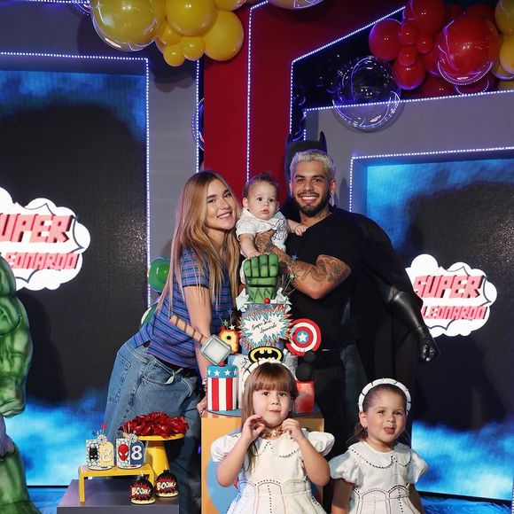 Virginia Fonseca e o ex-marido Zé Felipe são pais de José Leonardo, de Maria Alice e de Maria Flor.