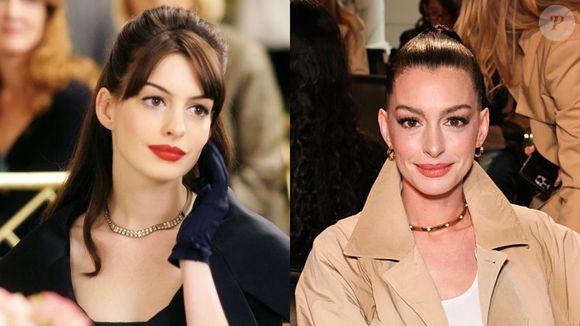 Anne Hathaway interpretou Andrea 'Andy' Sachs, a jovem jornalista que entra no universo da moda sem preparo algum. Recentemente, seu rejuvenescimento deu o que falar na web