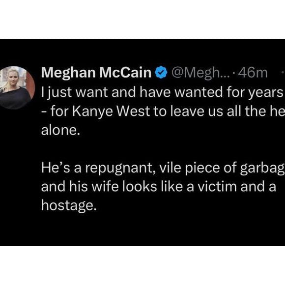 Em X, Meghan McCain critica Bianca Censori por visual do Grammy