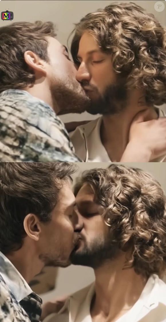 Mavi e Iberê se beijaram de forma intensa e romântica em imagem criada por inteligência artificial no Instagram