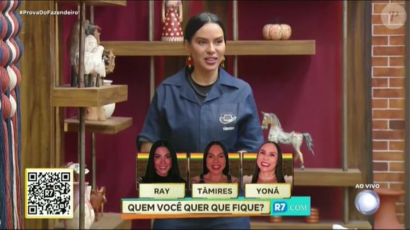 Tamires também está na berlinda em A Fazenda 17