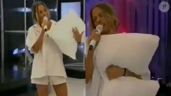 'Achei que ia levar bronca': há 20 anos, Adriane Galisteu desafiou Silvio Santos ao vivo e chocou o SBT ao aparecer de pijama em programa