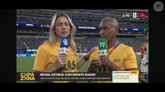 Romário e Fernanda Gentil tranamitiram o jogo do Brasil pela Cazé TV!