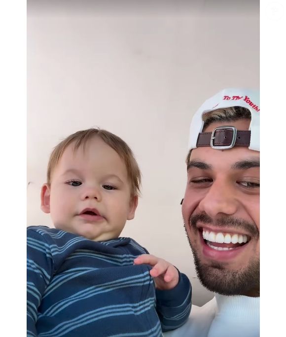 Filho de Zé Felipe e Virginia Fonseca, José Leonardo foi o último a se reencontrar com o pai, pois estava em consulta médica