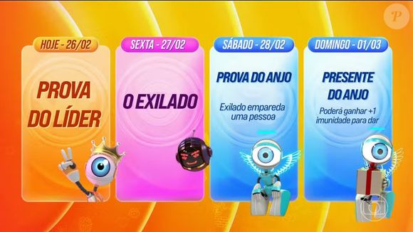 Uma pessoa se salva e será formado o paredão falso do 'BBB 26'. A pessoa eliminada vai para o quarto secreto e volta imune!