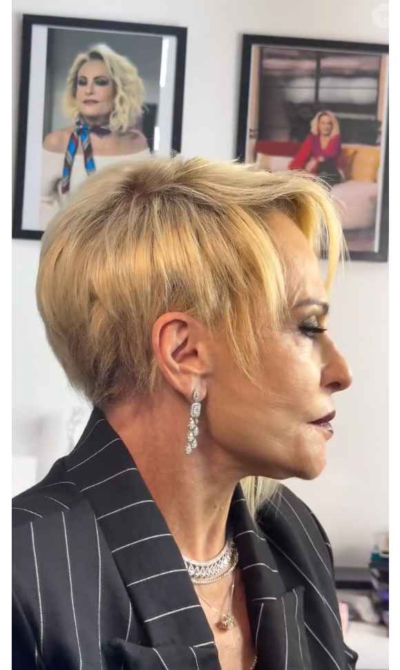 Do outro lado e na nuca, Ana Maria Braga apostou em um corte mais curto e repicado