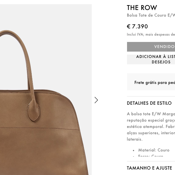 A bolsa de Bruna Marquezine é uma Tote Bag da The Row avaliada em R$ 43 mil