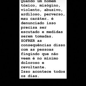 Atriz Andreia Horta faz postagem na web e muitos internautas acreditaram que poderia se tratar de uma indireta para o ator Cauã Reymond; vale ressaltar que ela não mencionou nomes