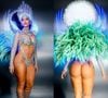 Rainha da Grande Rio, Paolla Oliveira valoriza bumbum em fotos 'frente e verso' da fantasia; corpo leva famosos à loucura: 'Merece um quadro'