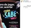 Patricia Abravanel foi atacada ao divulgar novo game de seu programa no SBT