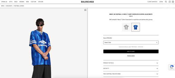Camiseta de Neymar custa nada menos que 990 euros, aproximadamente R$ 6,1 mil na cotação atual
