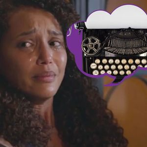 Raquel, na versão original d 'Vale Tudo', lutava por um empreso de datilografia, mas não sabia mexer em máquina de escrever