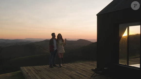 Giovanna Ewbank e Bruno Gagliasso se encantaram com o pôr do sol do Rancho da Montanha à primeira vista