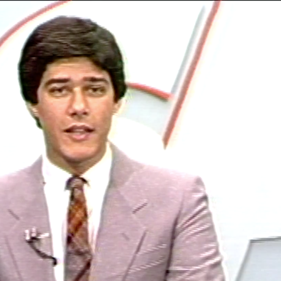 William Bonner estreou na Globo em 1986 comandando o 'SPTV', onde também atuou como repórter