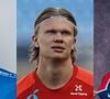 Antes e depois de Haaland: veja como atacante da Noruega era de cabelo curto