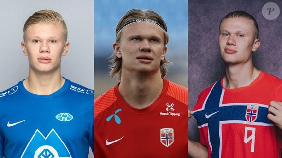 Antes e depois de Haaland: veja como atacante da Noruega era de cabelo curto
