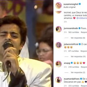 A morte de Robson Barros, ex-paquito conhecido como Rob, comoveu fãs da era de ouro da televisão infantil e também nomes que fizeram parte da trajetória de Xuxa que pretsou homenagem nas redes sociais após o falecimento do ex-assistente de palco aos 57 anos