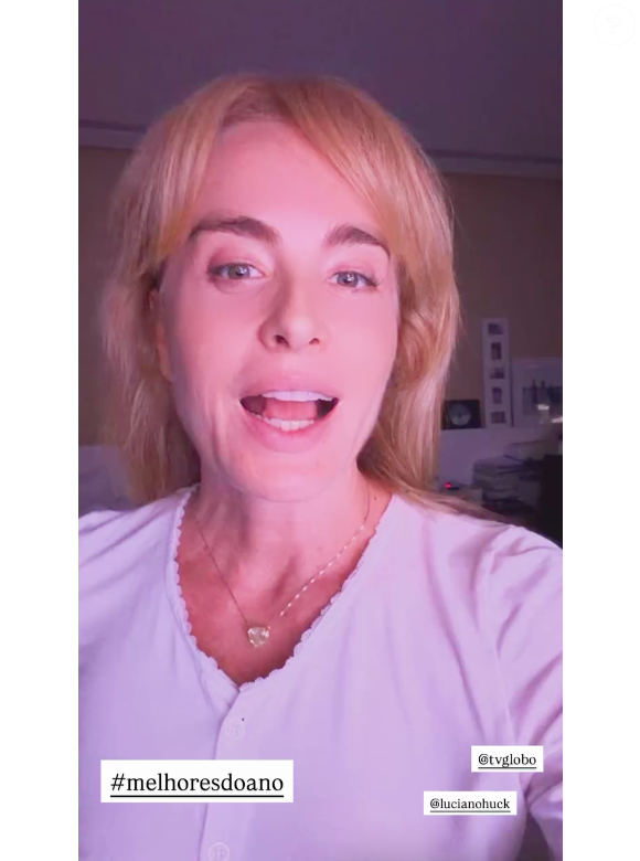 Por meio dos stories, Angélica explicou o motivo de não ter comparecido ao Melhores do Ano