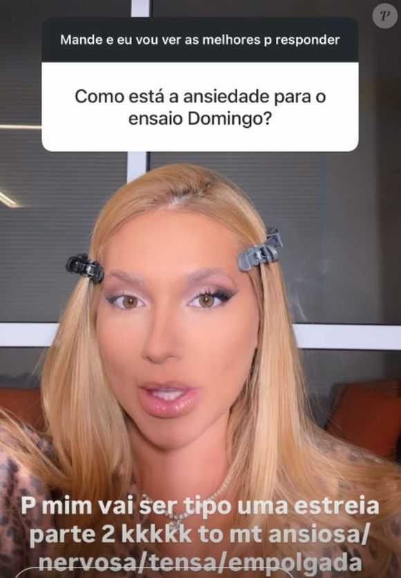 Virgínia assumiu recentemente que estava tensa para sua estreia no ensaio de rua